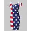 American Flag Cold Shoulder Dress - Image 2