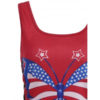 American Flag Patriotic Lace-up Tank Top - Image 4