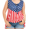 American Flag Patriotic Sleeveless T-Shirt