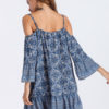 Boho Cold Shoulder Ethnic Ruffle Beach Dresses - Image 5
