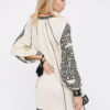 Boho Plunging Neck Fringe Split Shift Dresses - Image 2