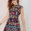Boho Skater Slim Fit Short Dress - Image 3