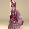 Chiffon Maxi Dress 2019 Floral Summer Dress Women Long Party Dress