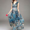 Chiffon Maxi Dress 2019 Floral Summer Dress Women Long Party Dress - Image 2