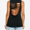 Cut Out American Flag Sleeveless T-shirt