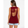 Cut Out American Flag Sleeveless T-shirt - Image 7