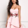 Embroidered Strapless Women's Fit And Flare Dress - Image 3