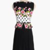 Floral Print Sleeveless Flared Dress - Image 4