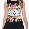 Floral Print Sleeveless Flared Dress - Image 3
