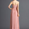 Pink Maxi Dress 2019 V Neck Chiffon Long Prom Dress For Women - Image 2