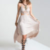 Slip Cutout Pleated High Low Boho Dresses - Image 3