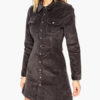 Spread Neck Pockets Polyester Woman’s Mini Dress - Image 3