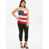 Tiered Patriotic American Flag Tank Top - Image 2