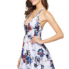 Floral Beach Summer Halter Cut Out Backless Skater Dress - Image 2