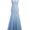 Women’s Lace Dress V Neck Sleeveless Long Mermaid Dresses - Image 6