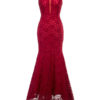 Women’s Lace Dress V Neck Sleeveless Long Mermaid Dresses - Image 5