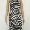 Women's Slip Dress Striped High Low Dress - Image 3