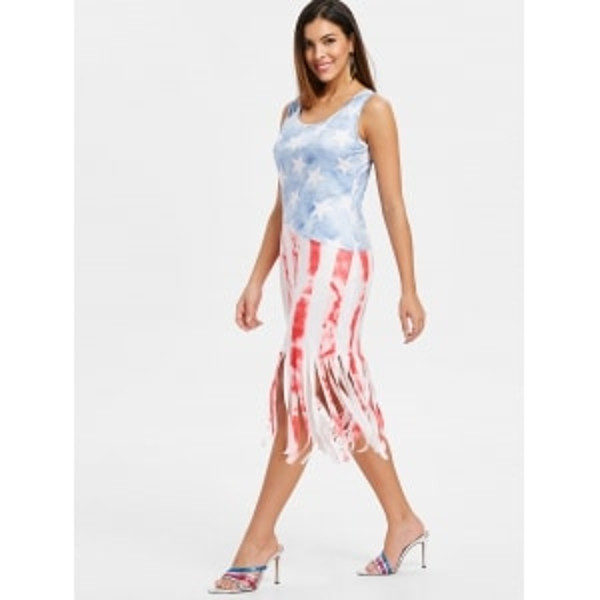 American Flag Fringed Edge Dresses - Image 2