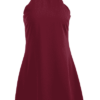 Back Zipper Scalloped Mini Dress - Image 4