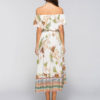 Boho Floral Off Shoulder High Low Dresses - Image 7