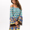 Boho Off The Shoulder Long Sleeve Fringe Dresses