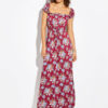 Boho Short Sleeve Slit Long Maxi Dresses