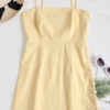 Cami Side Buttoned Mini Dress