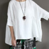 Casual Half Sleeve Asymmetric Retro Blouse