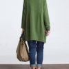 Casual Long Raglan Sleeve Turtleneck Top - Image 4