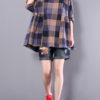 Casual Loose Plaid Long Sleeve Blouse - Image 4