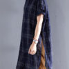 Casual Short Sleeve Shirt Plaid Blouse - Image 5