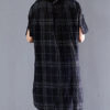 Casual Short Sleeve Shirt Plaid Blouse - Image 3