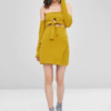 Cut Out Off Shoulder Long Sleeve Dress - Image 4