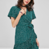 Dotted Ruffles Mini Dress