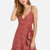 Dotted Ruffles Wrap Dress - Image 2