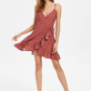 Dotted Ruffles Wrap Dress - Image 5