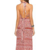 Floral Boho Halter Backless High Slit Sleeveless Dresses - Image 4