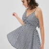 Gingham Twist Mini Dress - Image 3