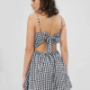 Gingham Twist Mini Dress - Image 5