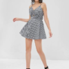 Gingham Twist Mini Dress - Image 2