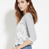 Half Sleeve Lace Patchwork Ruffled T-shirt - Image 3