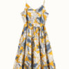 Leaf Print Tie Back Cami Midi Dress - Image 3