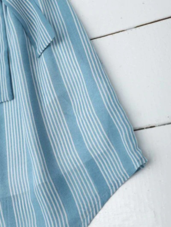 Multi Stripe Off The Shoulder Dress - Image 5