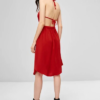 Open Back Button Up Halter Dress - Image 2