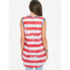 Patriotic American Flag High Low Tank Top - Image 3