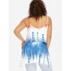 Plus Size Flounce Patriotic American Flag Tank Top - Image 4