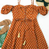 Polka Dot Lace Up Dress