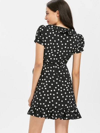 Printed Ruffles Wrap Dress - Image 14