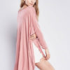 Round Neck High Low Split T - Shirt - Image 3