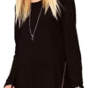 Round Neck Long Sleeve Zipper T Shirt - Image 2